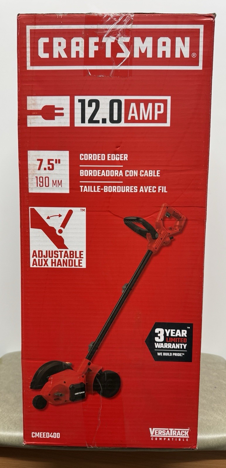 Craftsman CMEED400 12 Amp Electric Lawn Edger 7.5” Corded Trimmer NEW