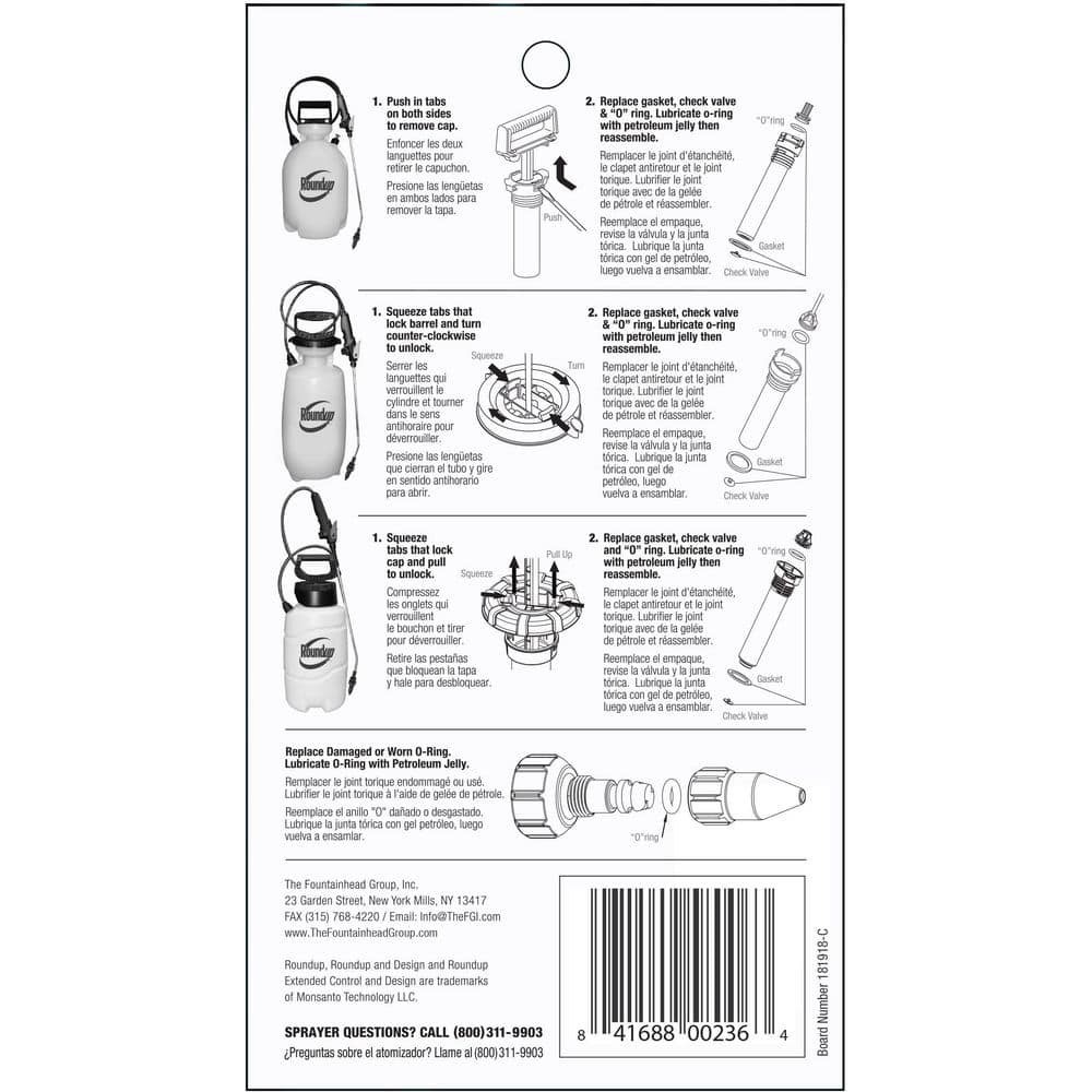 Sprayer Repair Kit for Roundup & Ortho Sprayers – Easy to Install, Durable Parts