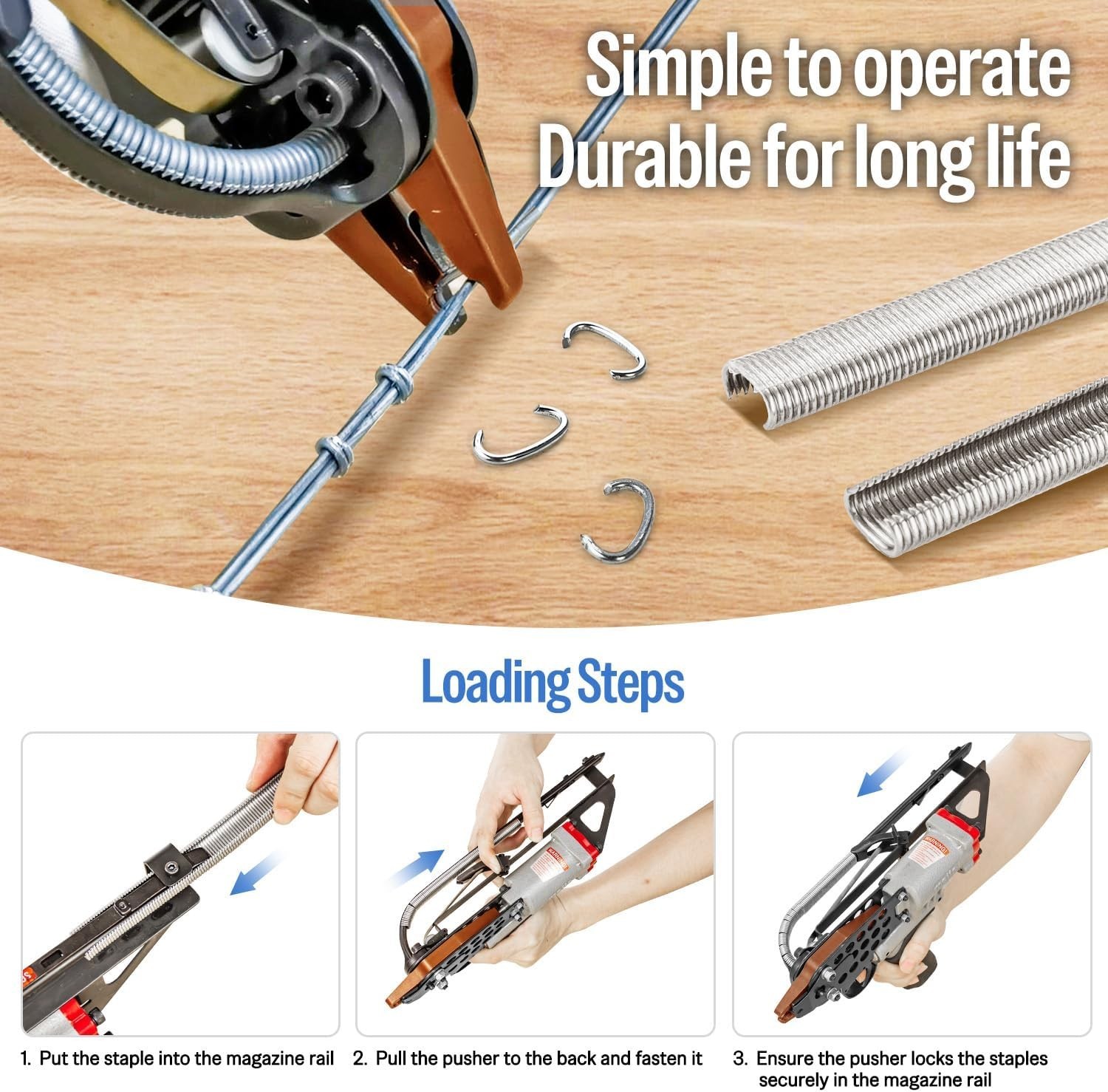 meite SC760C 16 GA 1/2” Hog Ring Plier Pneumatic C Ring Tool For Cage/Car Seat