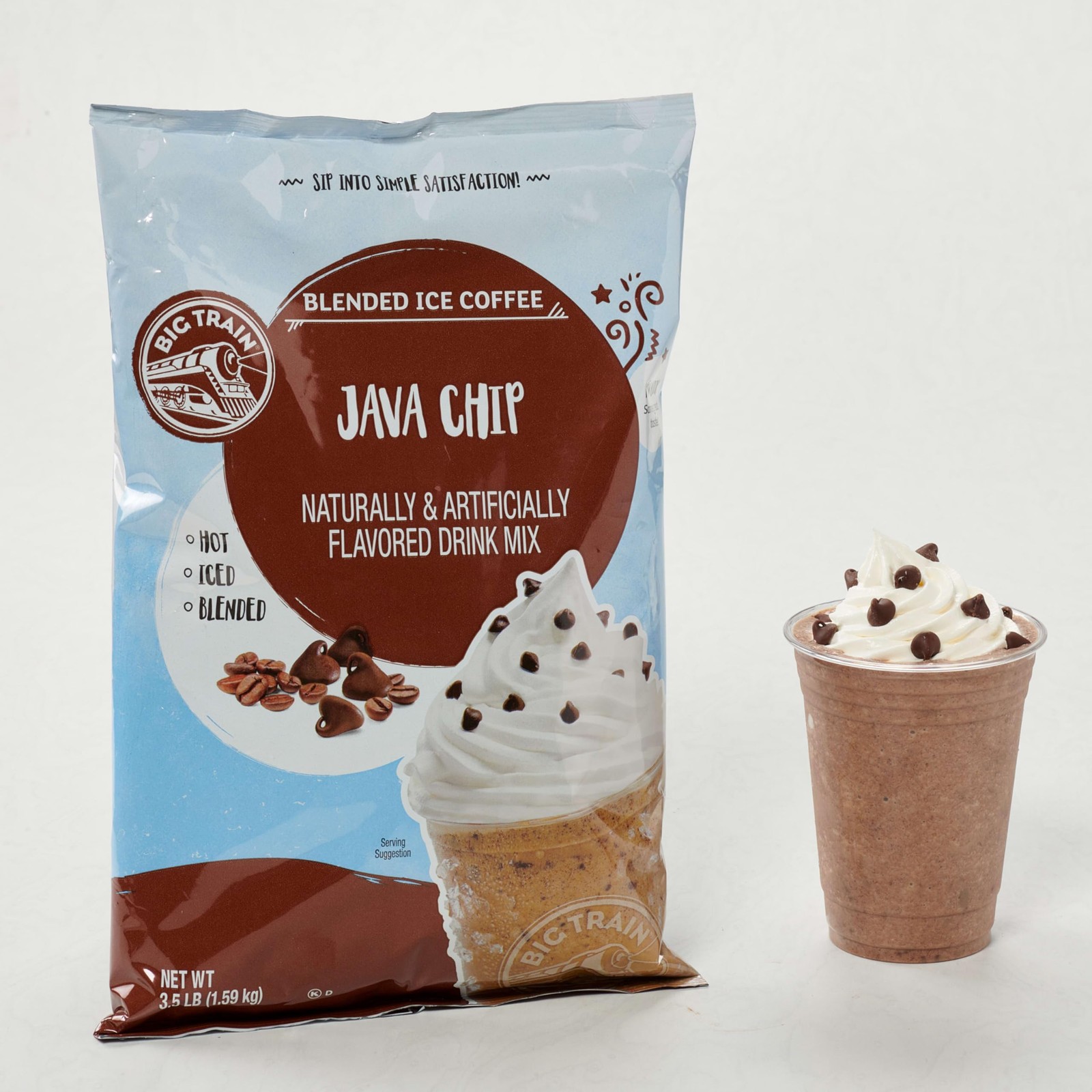 Java Chip Blended Ice Coffee Mix, 3.5 lbs – Refreshing Beverage for Summer