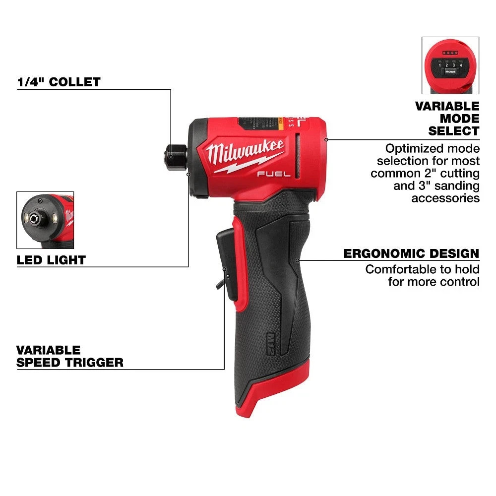 Milwaukee 3485-20 1/4″ Angle Die Grinder M12 FUEL 12 Volt