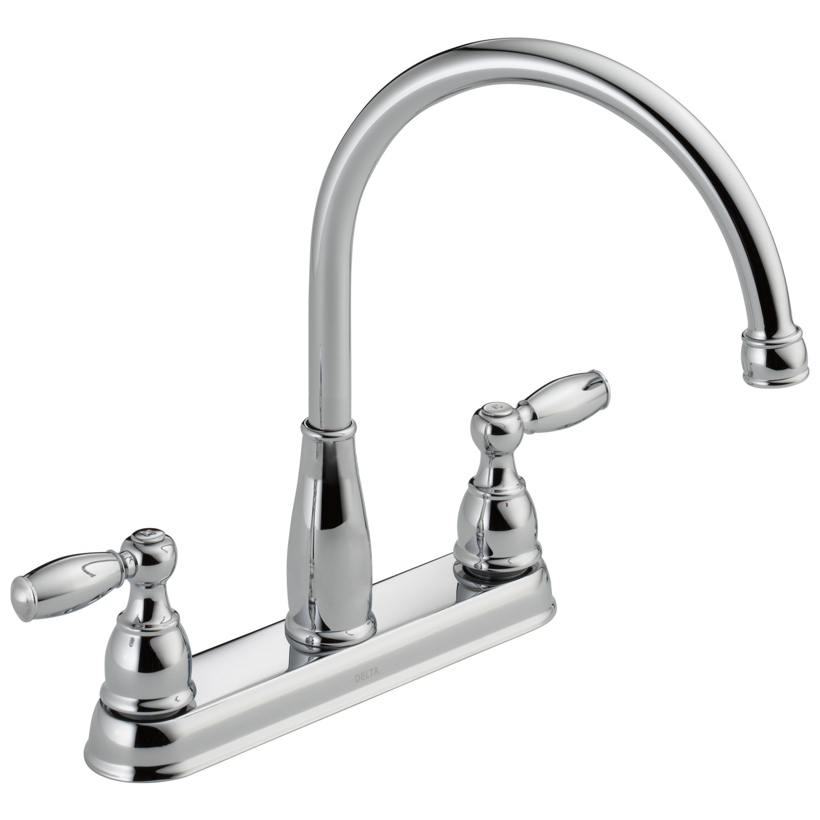 Delta Foundations 2-Handle Kitchen Faucet Chrome-Certified Refurbished
