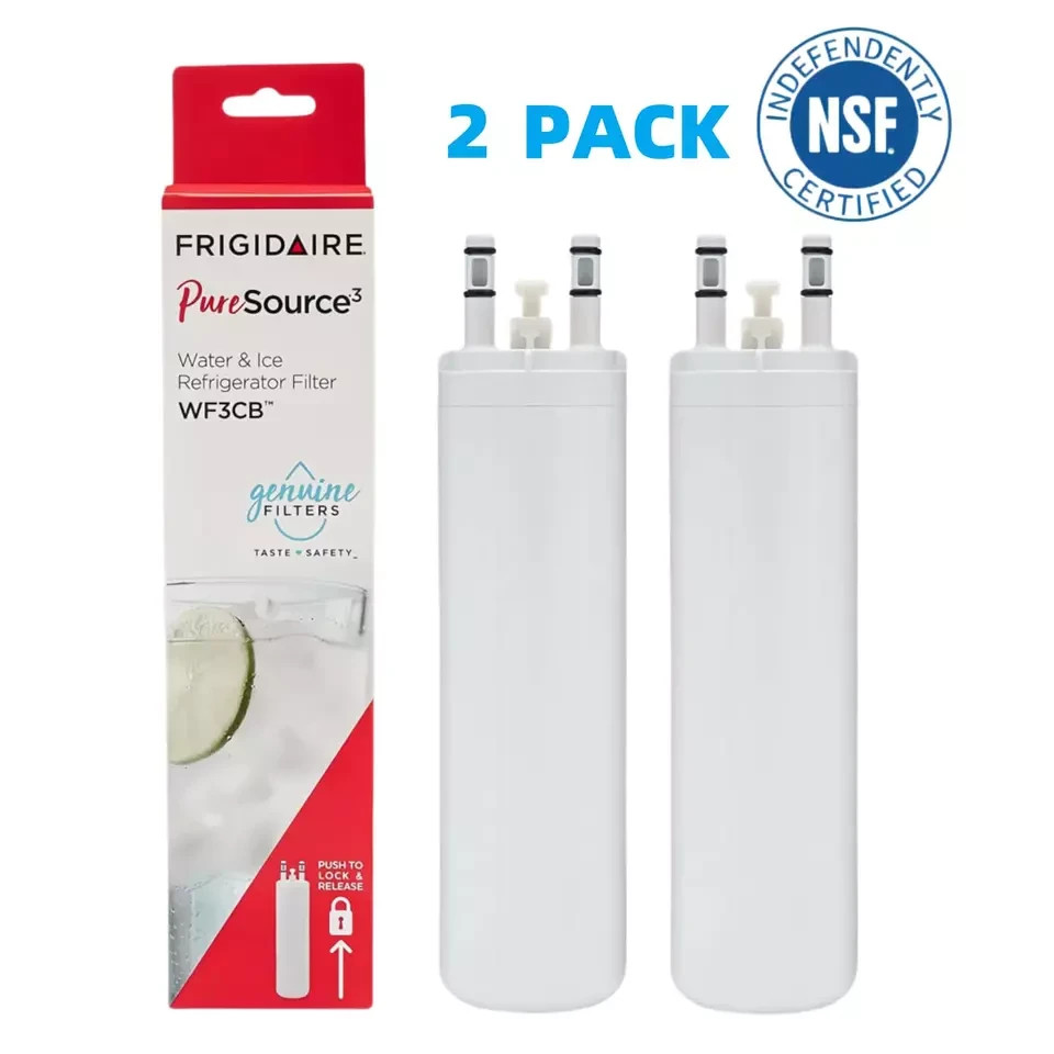2 PACK New Frigdaire WF3CB PureSource 3 Refrigerator Water Filter New Sealed US