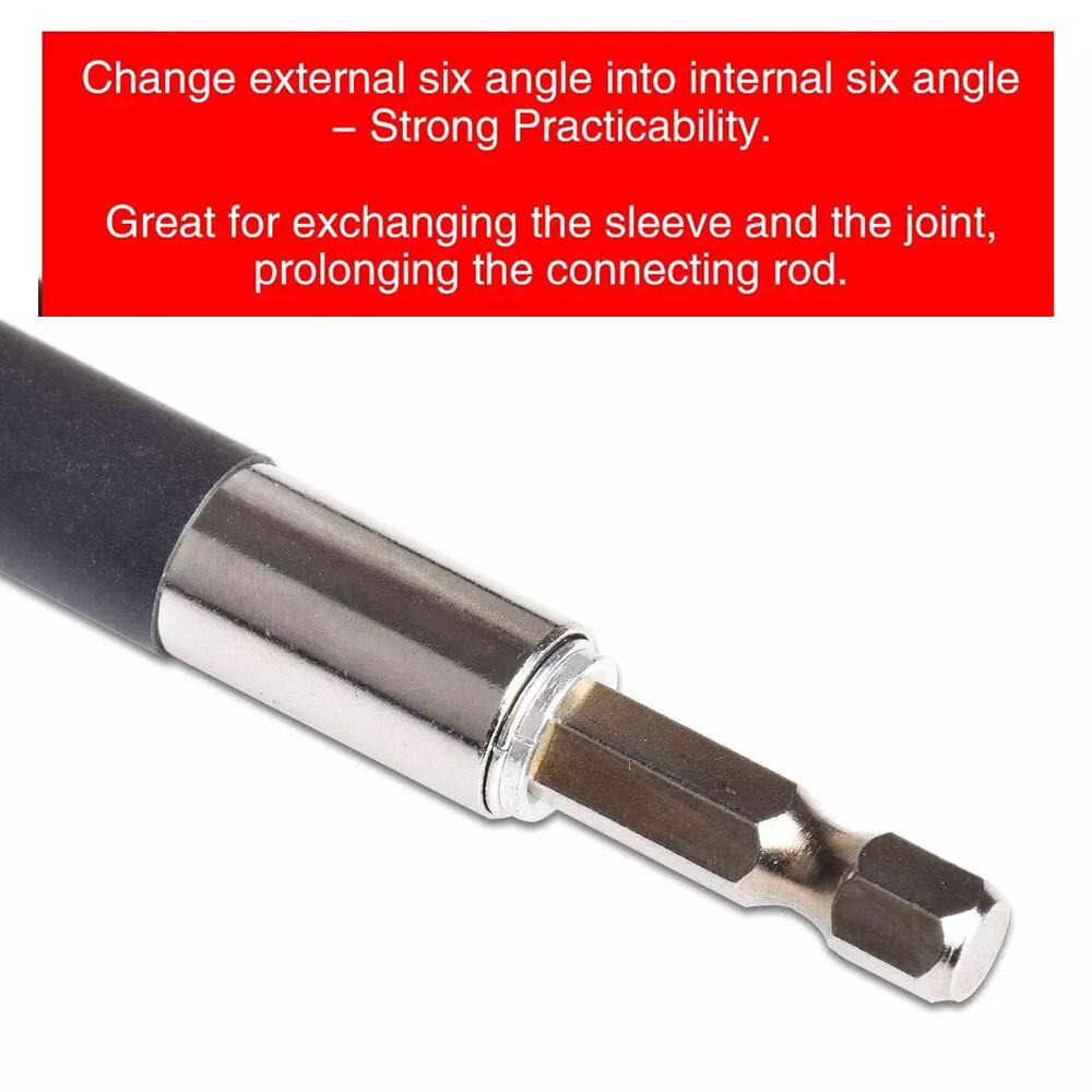 Magnetic Extension Bit Holder 80mm 120mm 1/4″ Hex Screwdriver Drill Extra Long