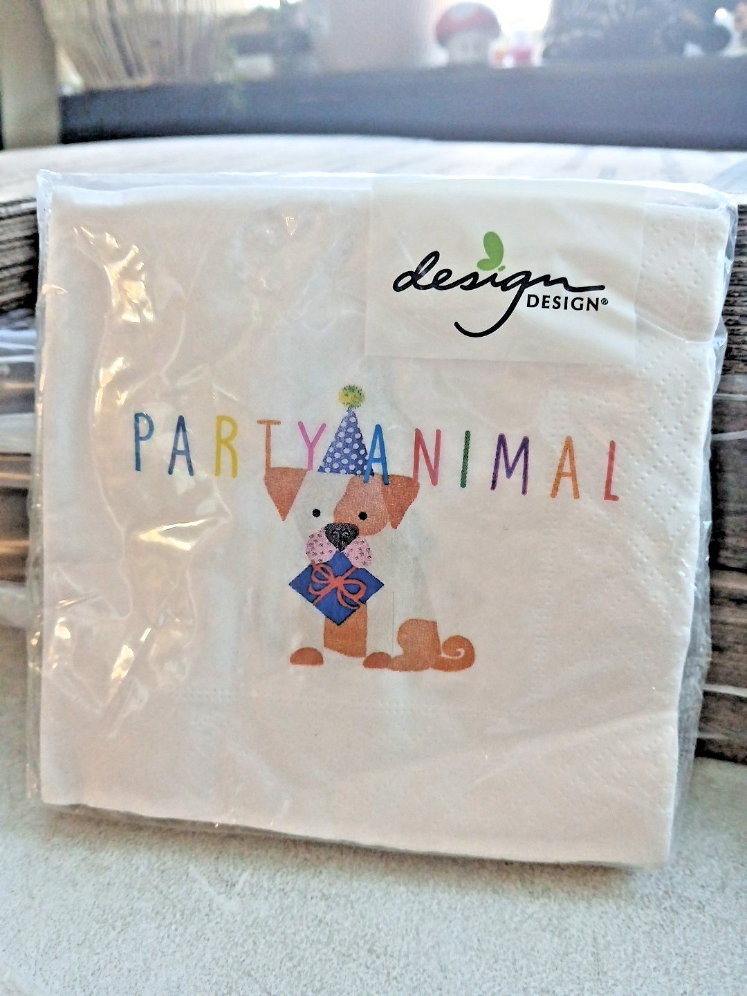 Design Design Party Animal 20 Beverage Napkins 9.8 IN x 9.8 IN