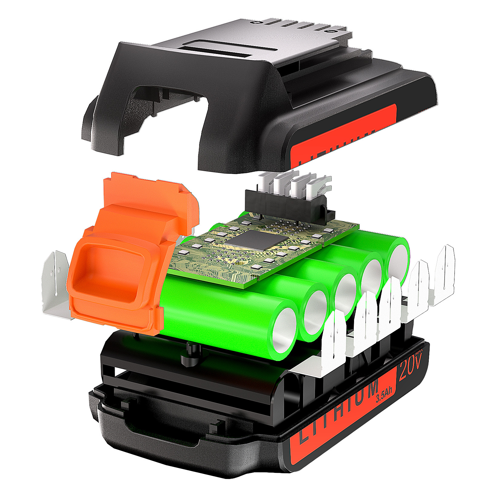 2Pack 20V Lithium-ion 3.5Ah Battery for BLACK&DECKER 20 Volt LBXR20 LBX2020 LB20