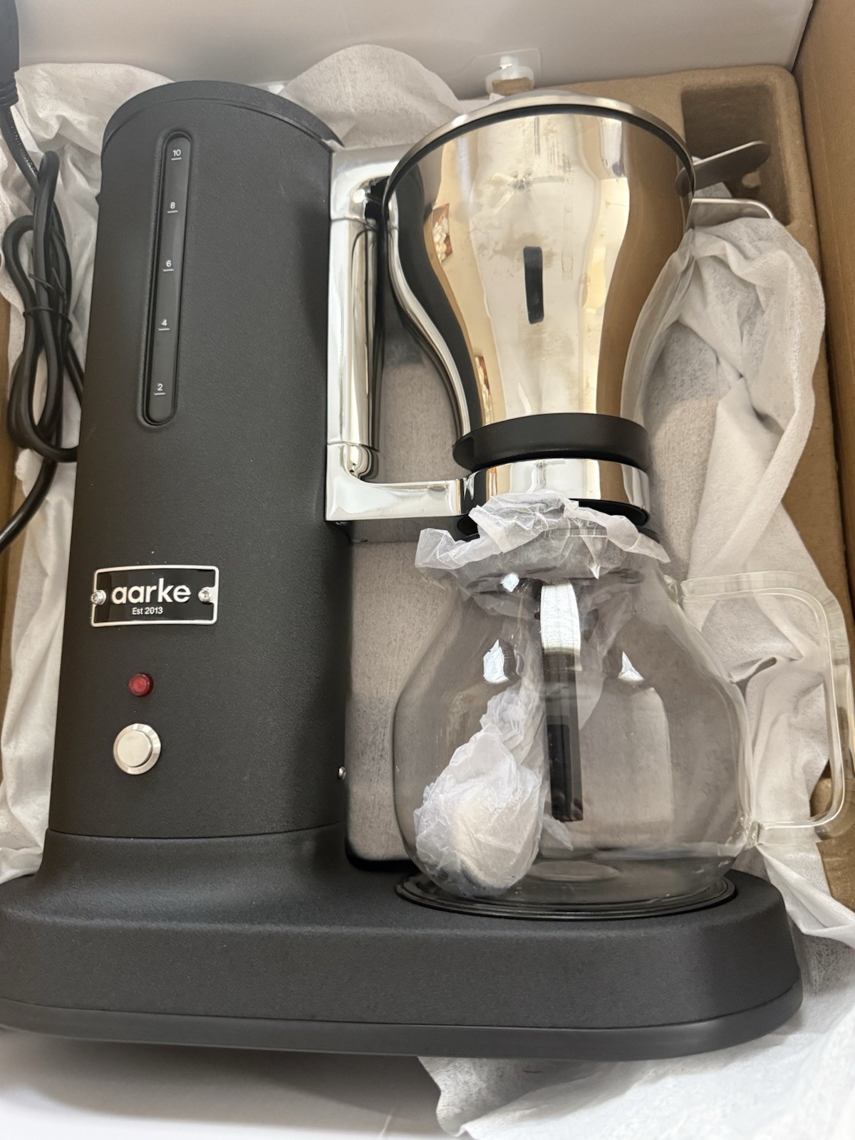 Aarke Coffee Maker Electric Drip Brand Black Matte New Read!