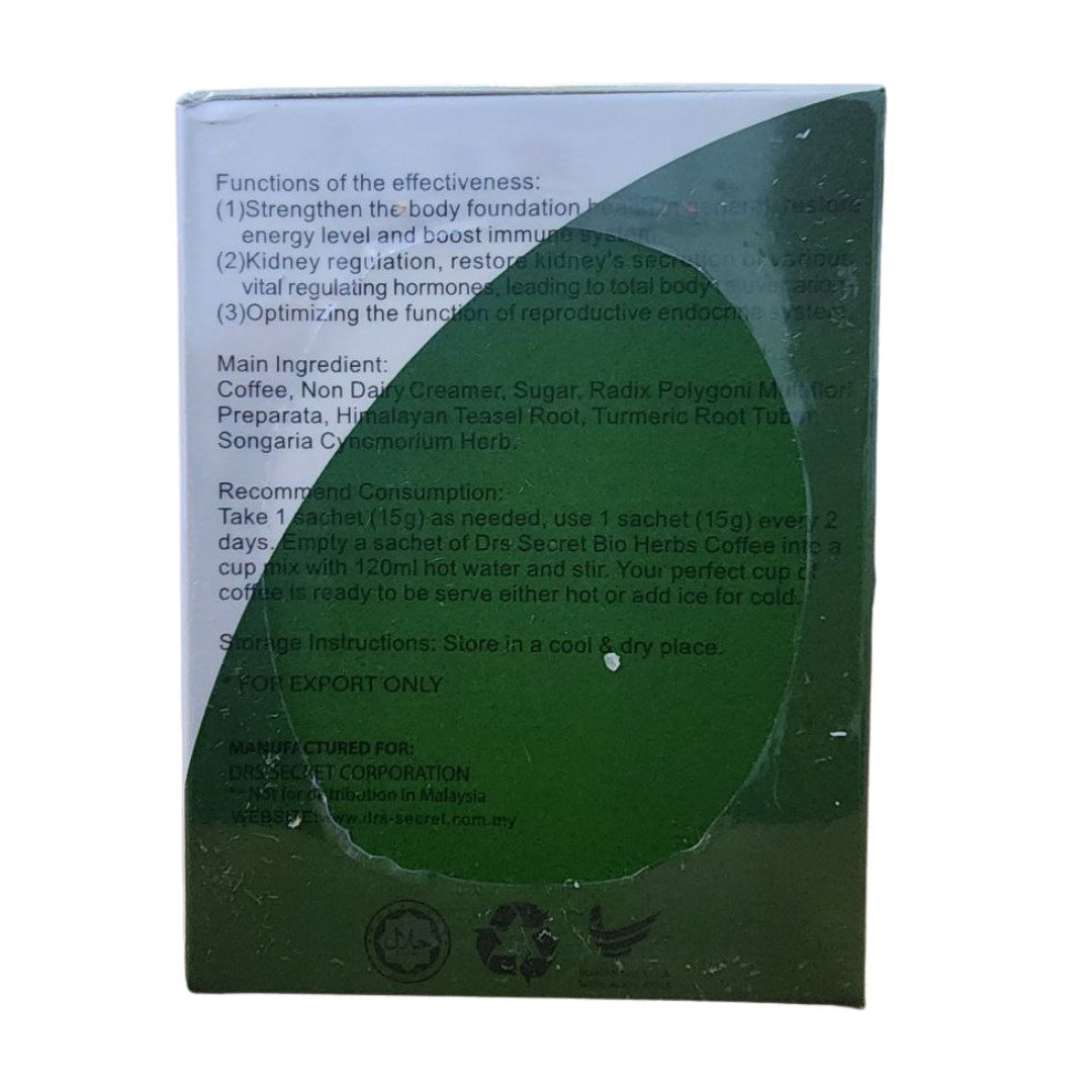 10 X Green Coffee Secret Original Natural Herbal 6 sachets – Express Shipping