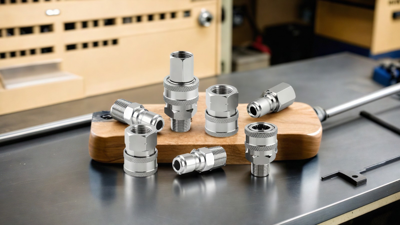 Pressure Washer Quick Connect Fittings 3/8 Inch NPT Stainless Steel 8 Piece