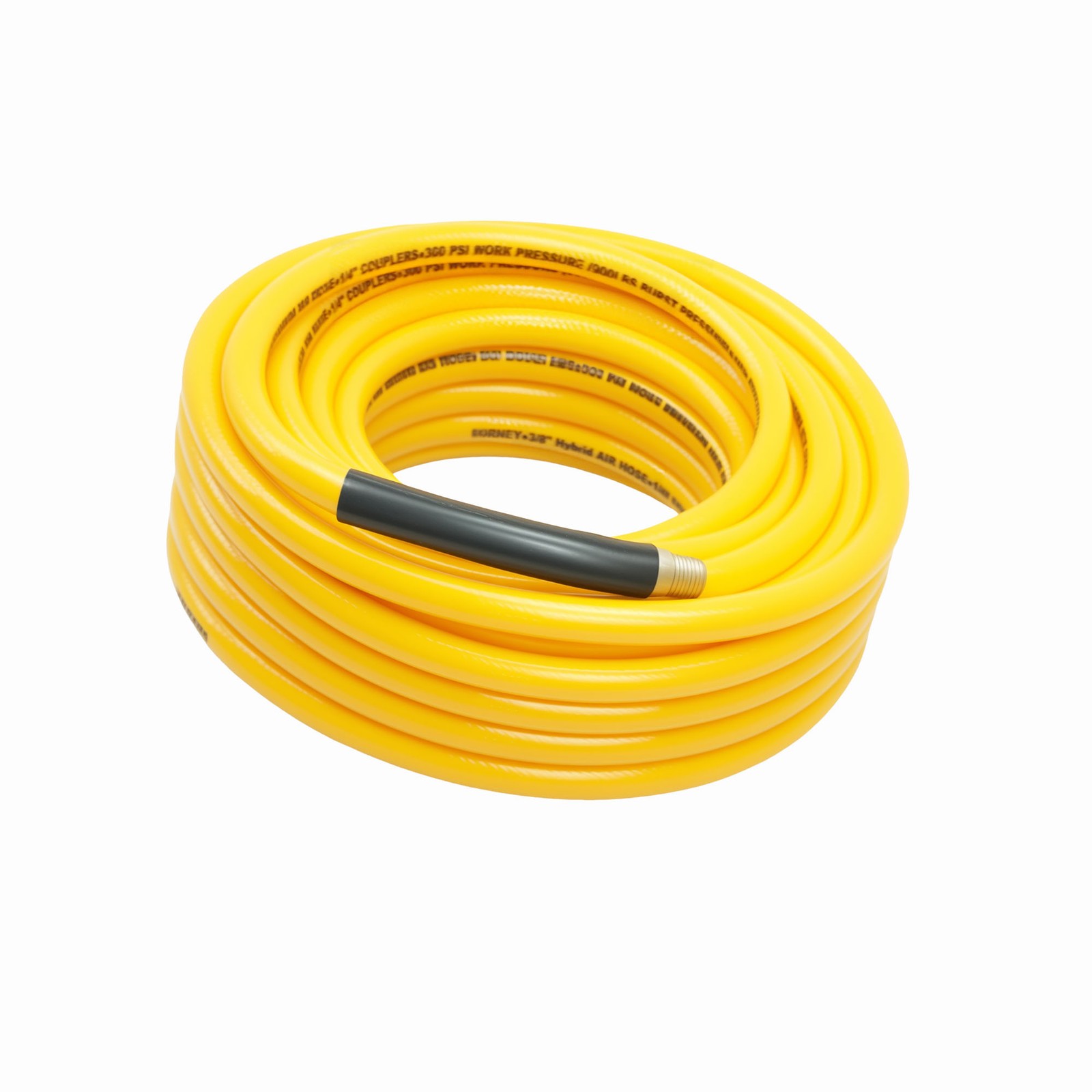 High-Quality 3/8 Inch × 50 ft Reinforced PVC Air Hose 50 Ft with Brass Fittings