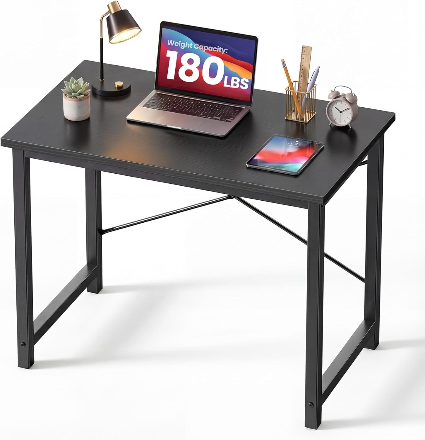 31 Inch Computer Desk Home Office Study Writing Table Gaming Workstation Black