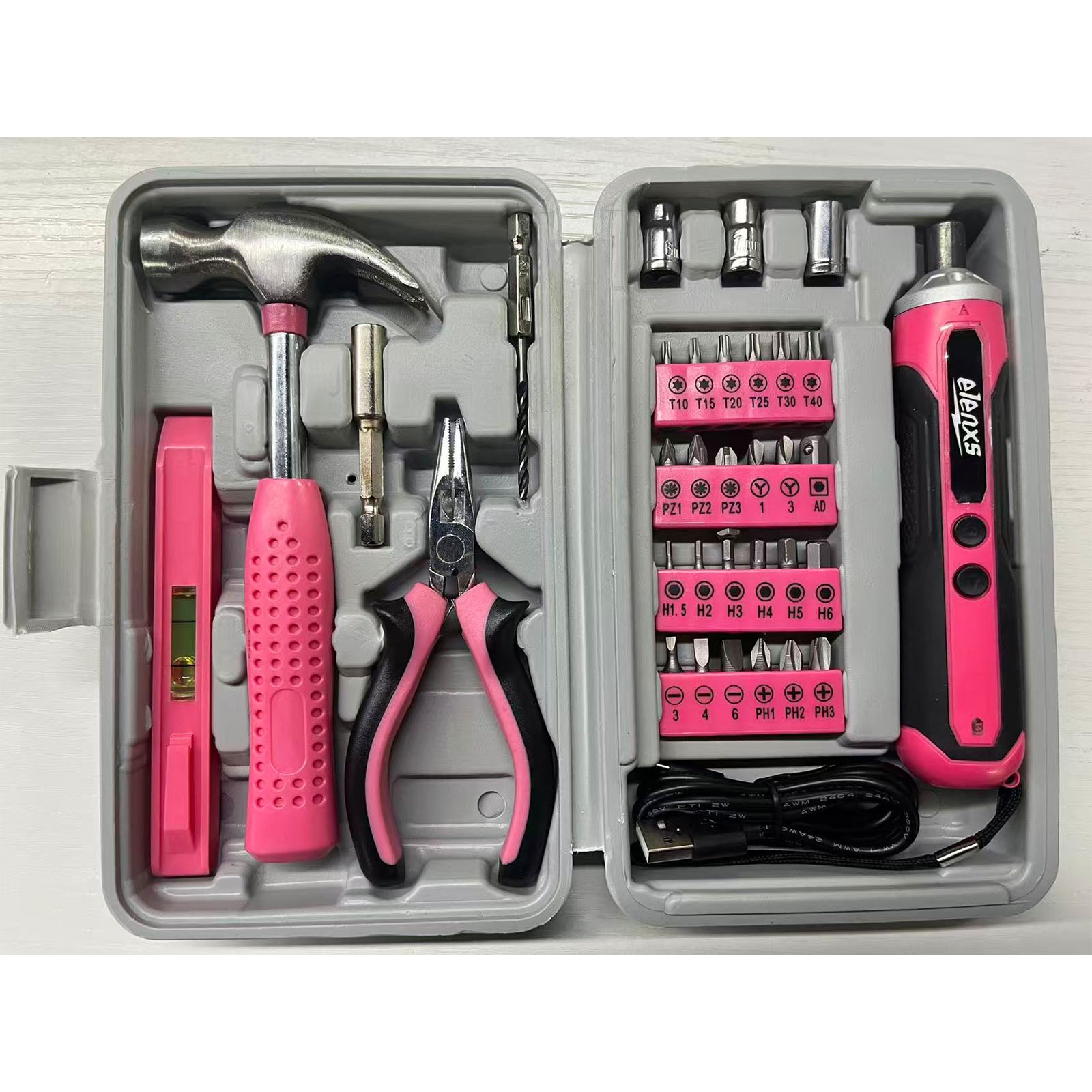 New 4V Cordless Electric Screwdriver 1300mAh USB Rechargeable Free Shipping