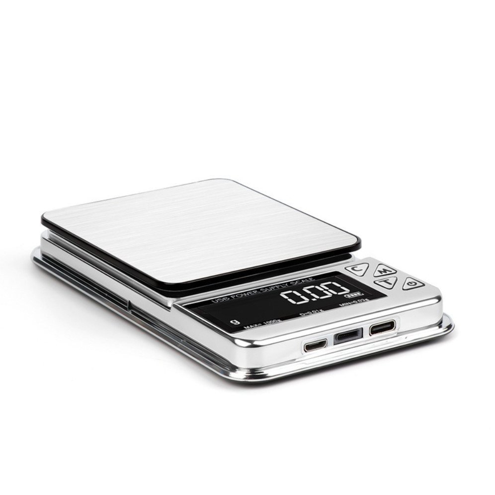1000g x 0.01 USB Charging Small Kitchen Scale For Mini Jewelry Electronic Scale