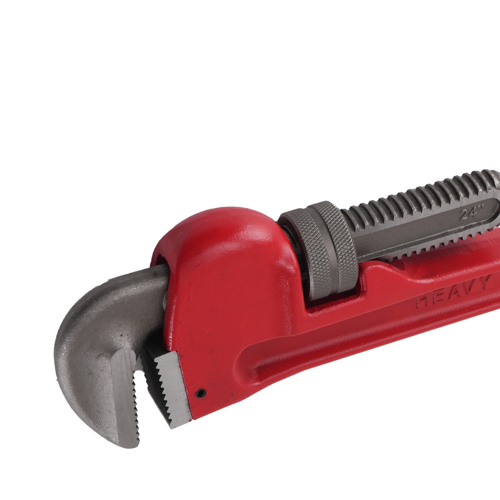 24in Adjustable Heavy Duty Pipe Wrench 85mm Jaw CRV Construction Tool