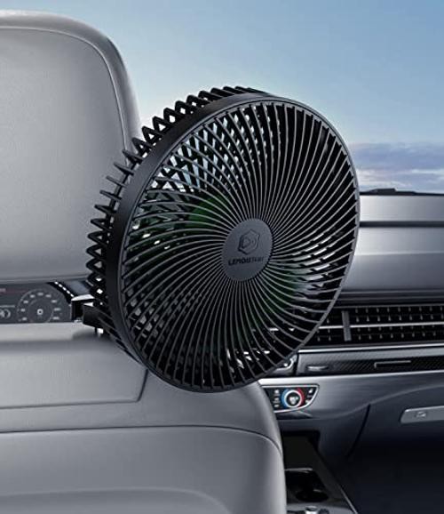 12V/24V Car Fan, Cigarette Lighter Stepless Speed Control, Electric Cooling