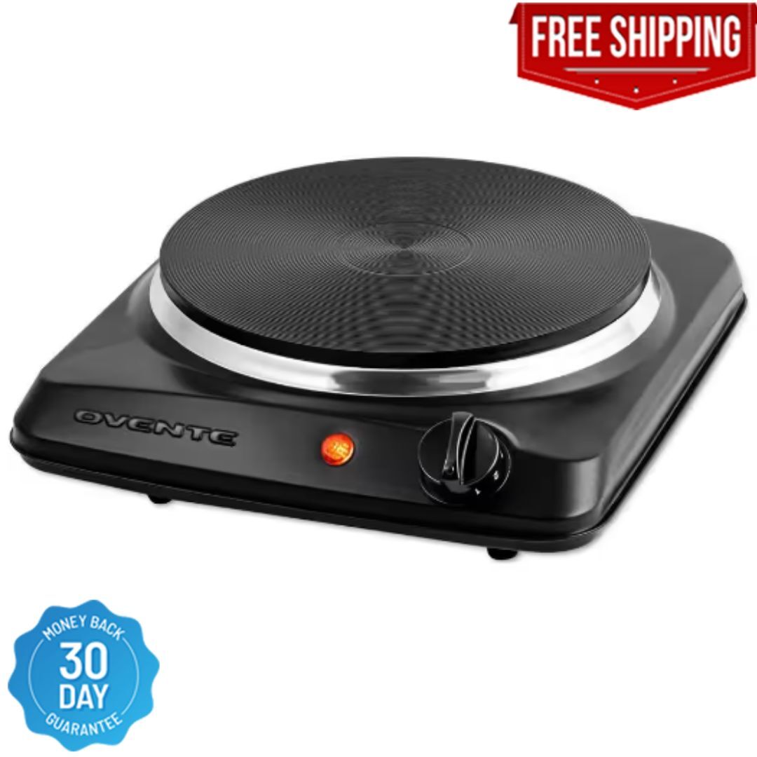 Hot Plate Electric Single Burner Infrared Anti-Slip Heavy Duty Kitchen Cooking