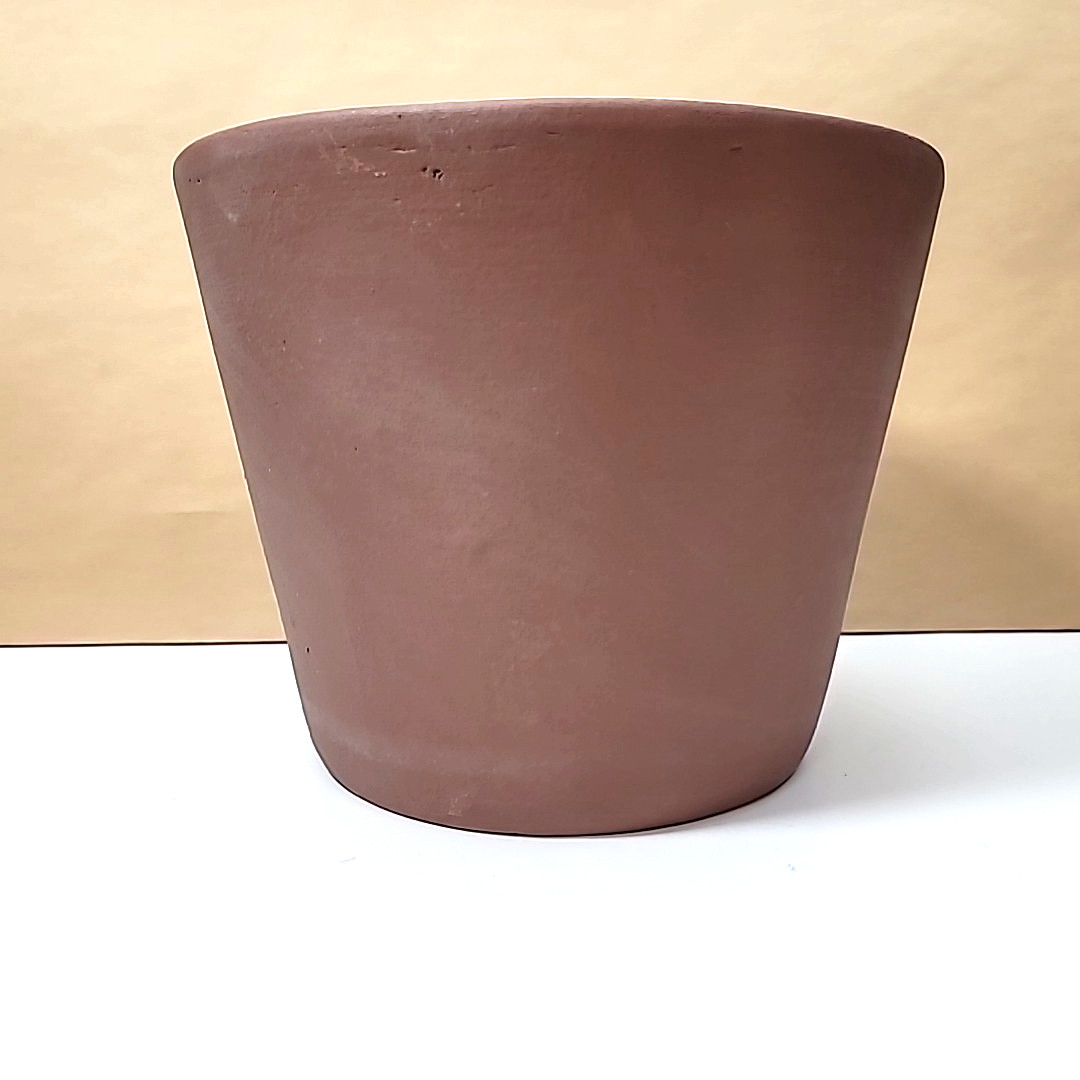 Southern Patio Handmade Kiln-fired Clay Vaso Planters 9.8in -Drainage Hole