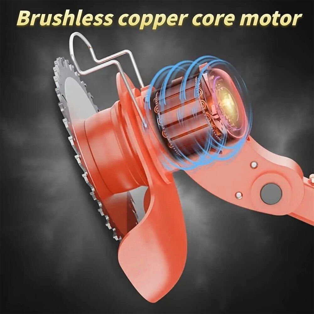 Electric Cordless Grass String Trimmer Lawn Edger Weed Wacker Cutter & 2 Battery