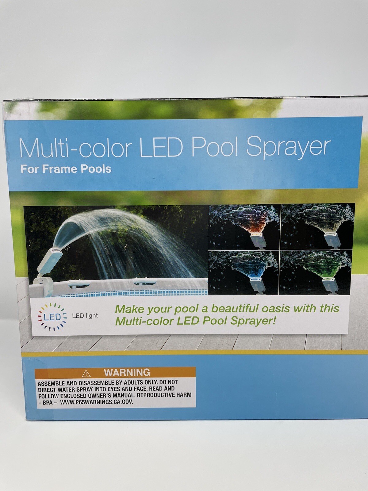 Intex MultiColor LED Pool Sprayer for Above Ground Swimming Pools