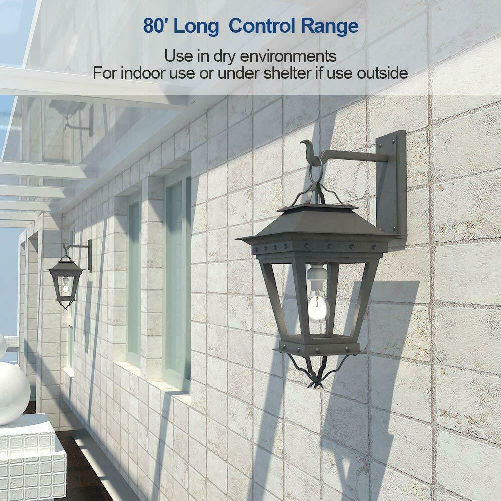 DEWENWILS Wireless Remote Control Light Lamp Socket E26/E27 Bulb Holder Base