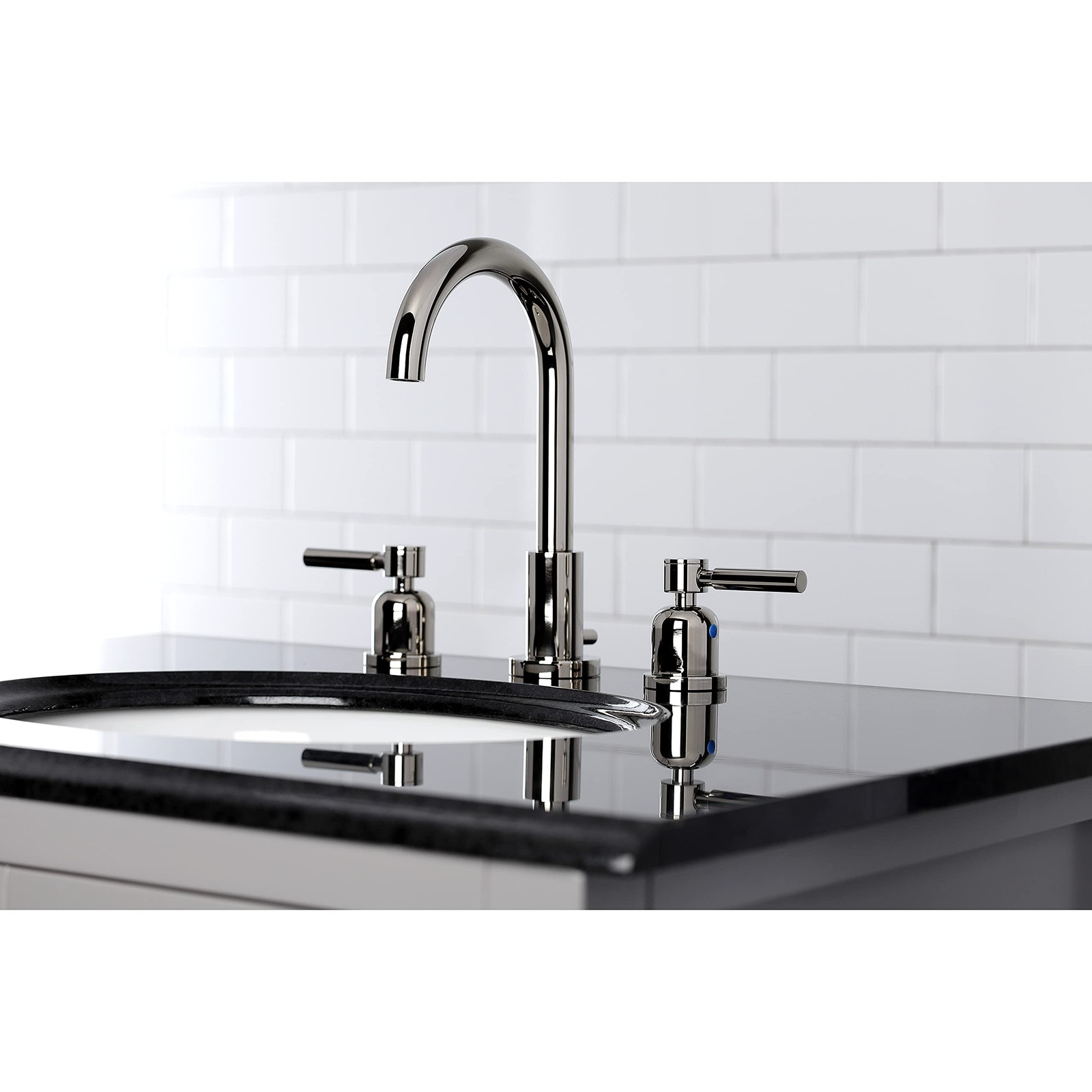 Fauceture Concord Widespread Bathroom Faucet with Pop-Up Drain, Polished Nickel