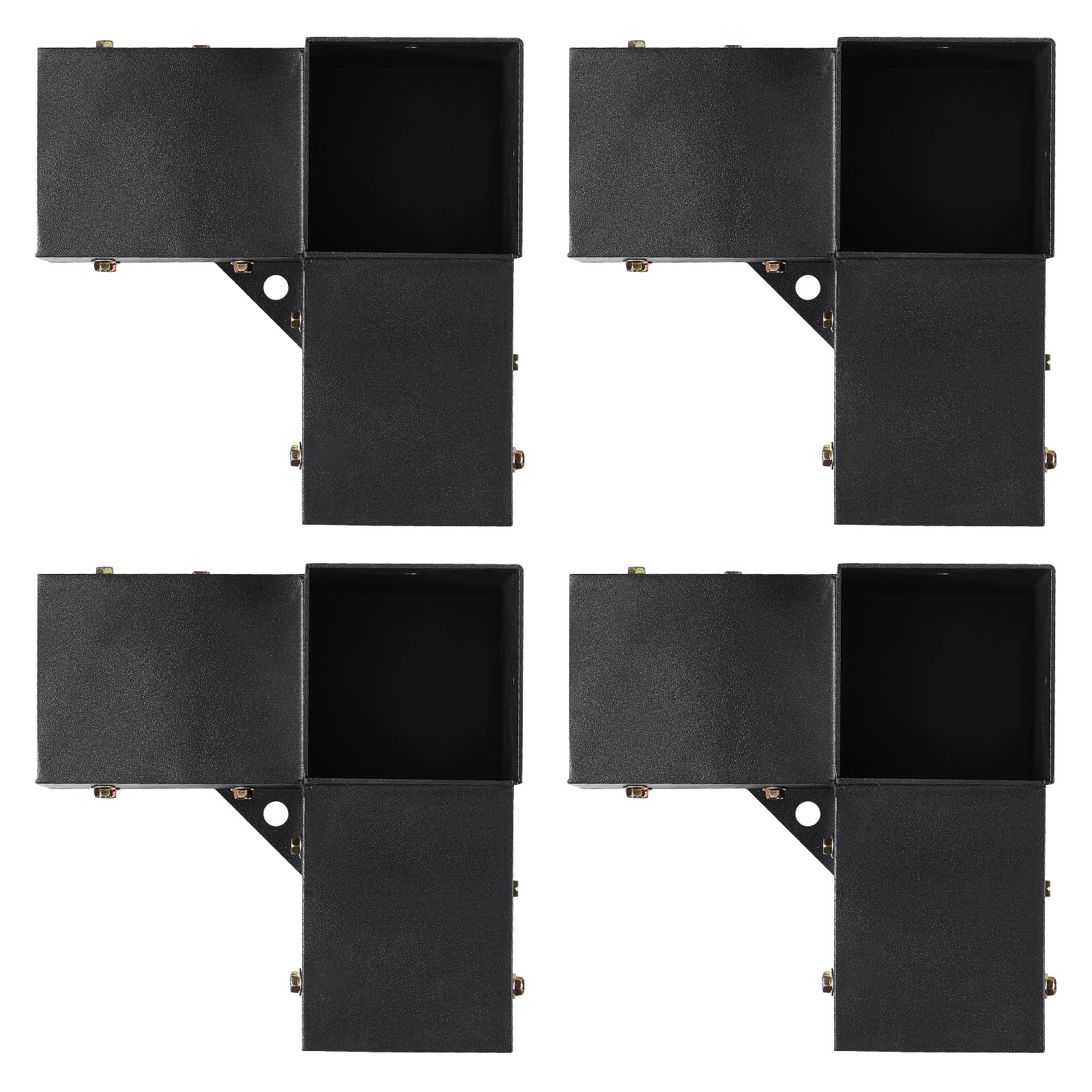 4”x4” Pergola Bracket Kit inner 3.6×3.6 3-Way Woodworks DIY Post 4 pcs