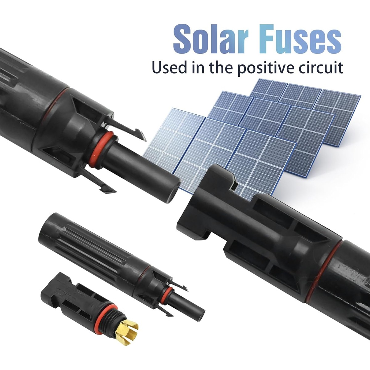 10A 15A 20A 30A 32A Solar Fuse IP67 1000V Solar Fuse Holder in-line PV Connector