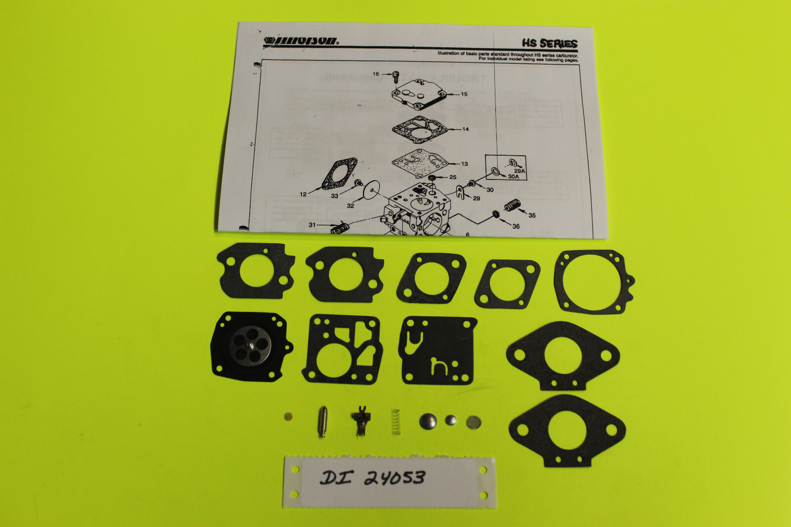 Echo Chainsaw CS60S Carburetor Tillotson HS25A HS25B Carb Kit