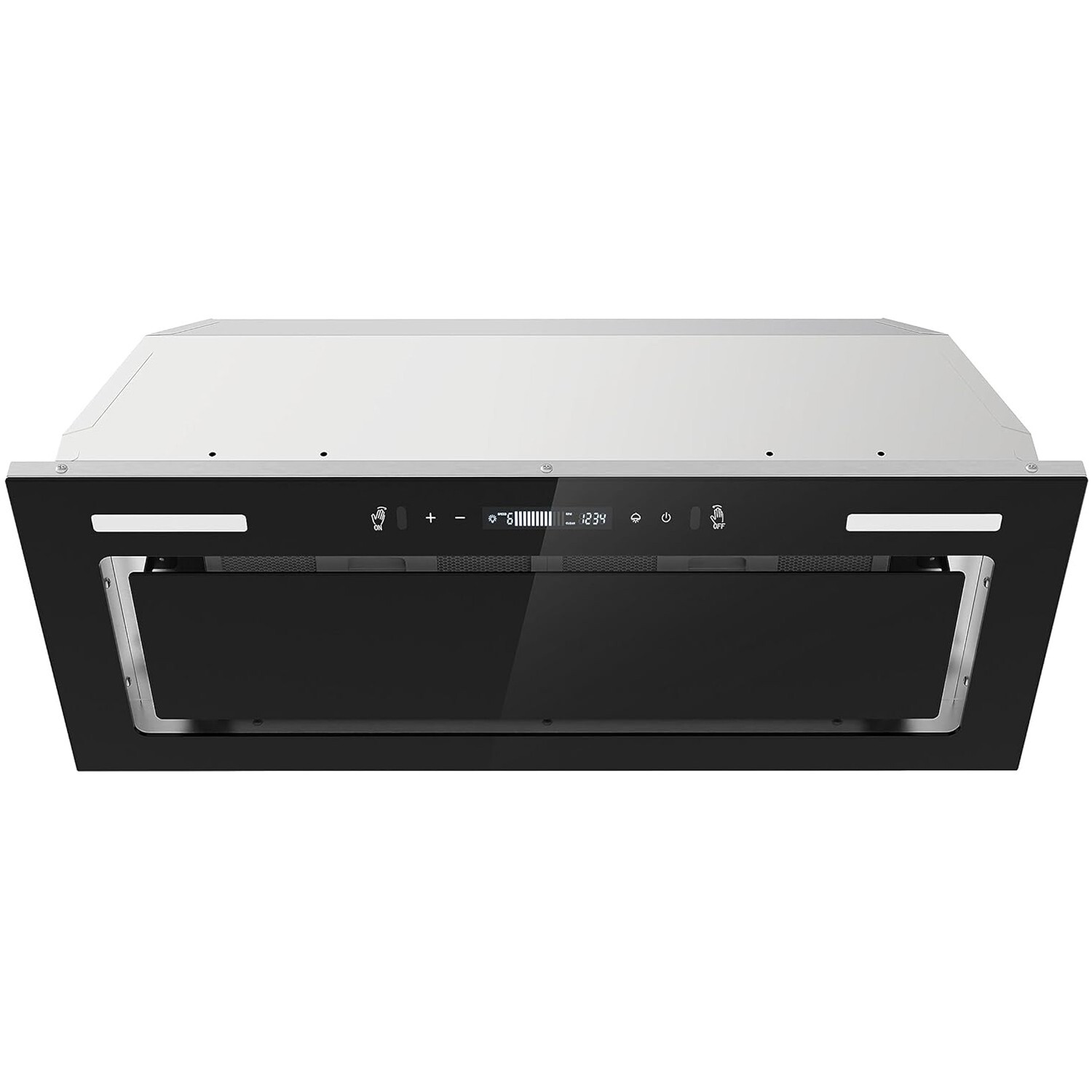 30in Built-in Insert Range Hood 900CFM Tempered Glass Kitchen Vent w/LED New