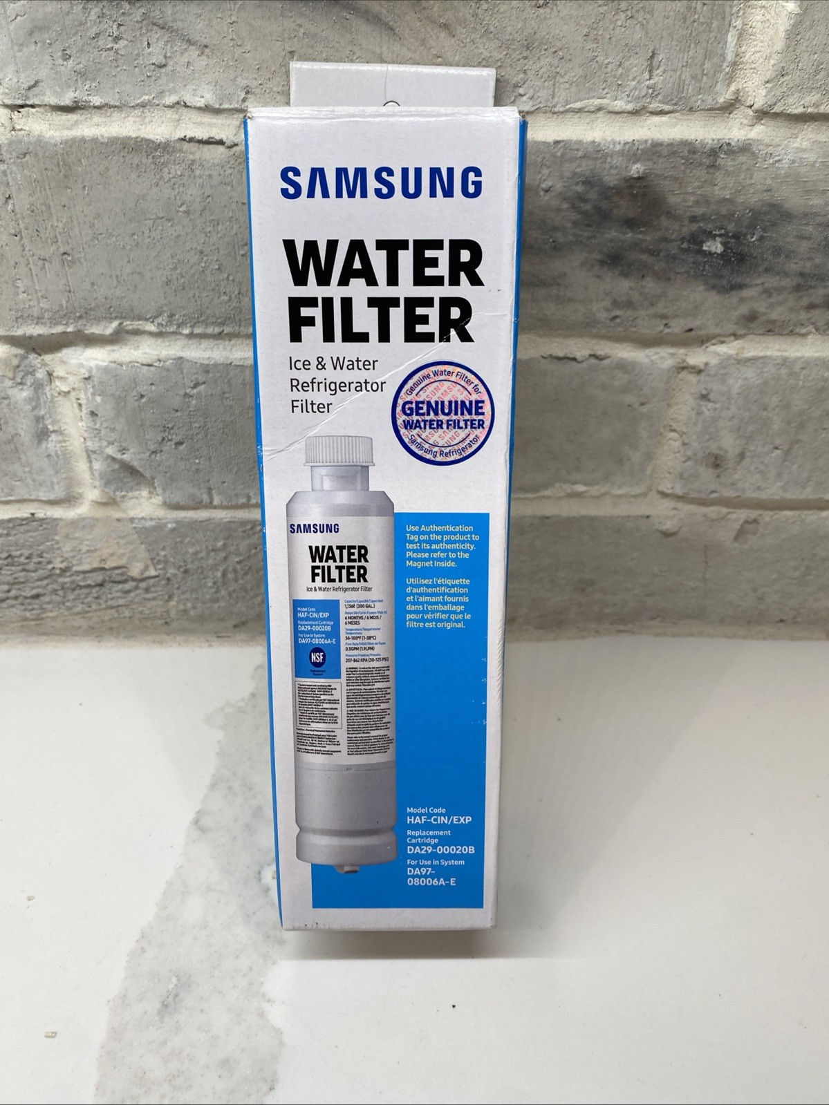 SAMSUNG Water Filter for Refrigerator Water and Ice DA29-00020B, 1 PACK
