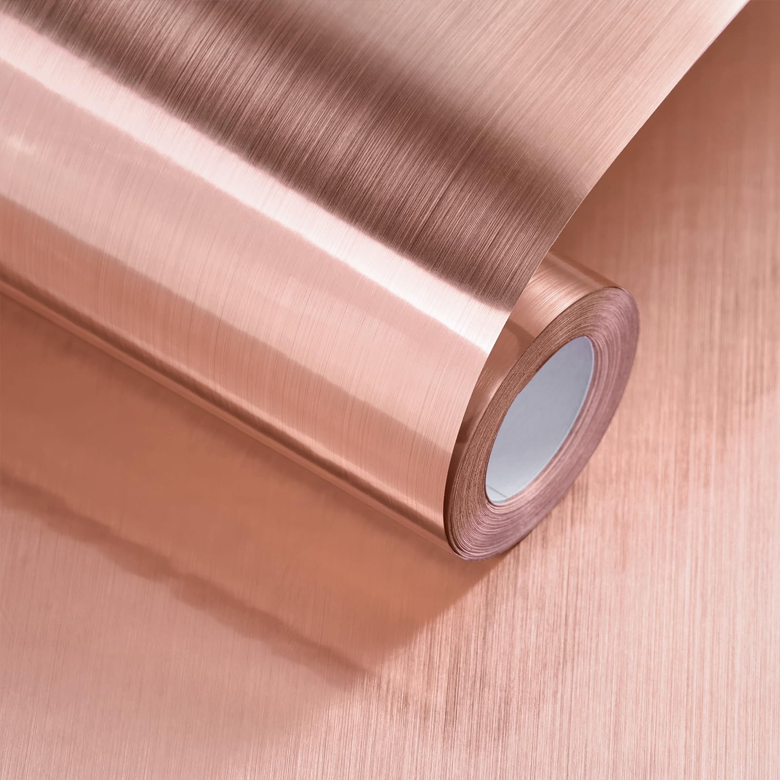 Rose Gold Metallic Contact Paper Peel and Stick Countertop Contact Paper Self