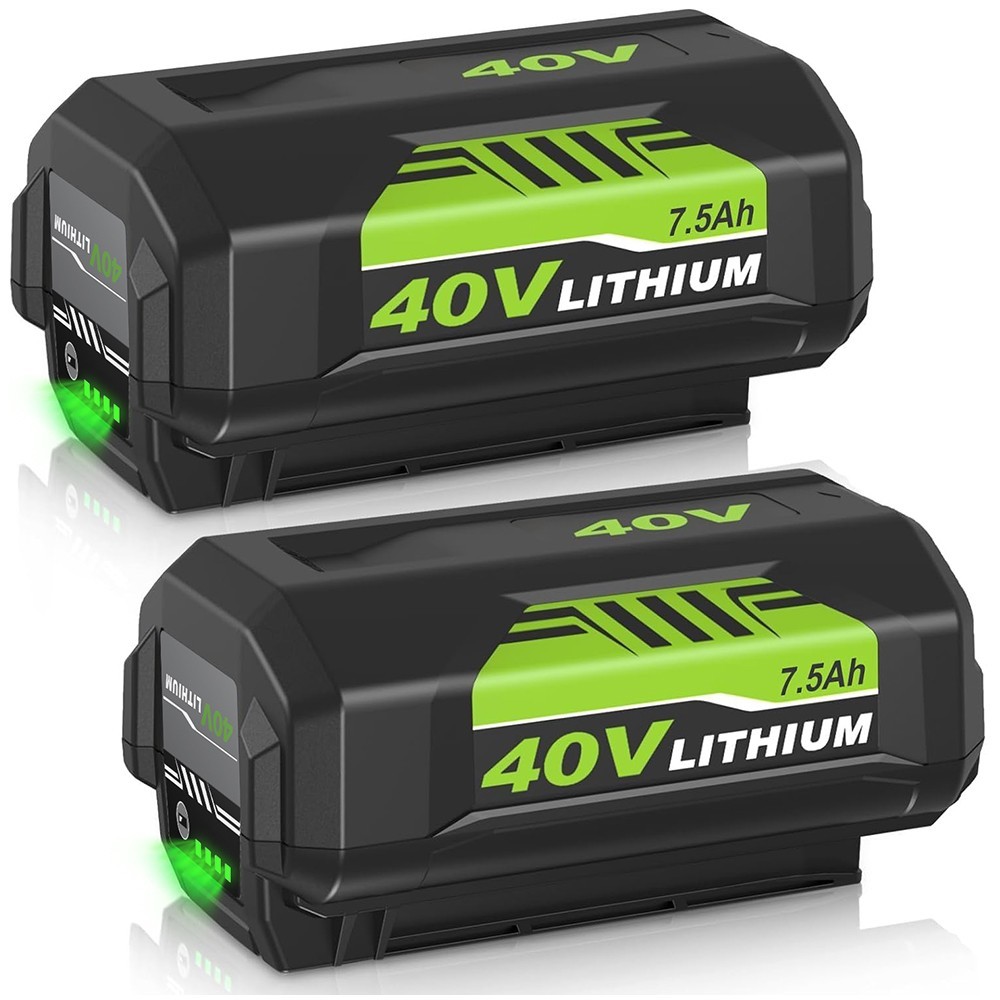 2Pcs 7500mah Li-ion Battery For Ryobi 40V OP4050 OP40602 OP40261 OP4060 OP4030