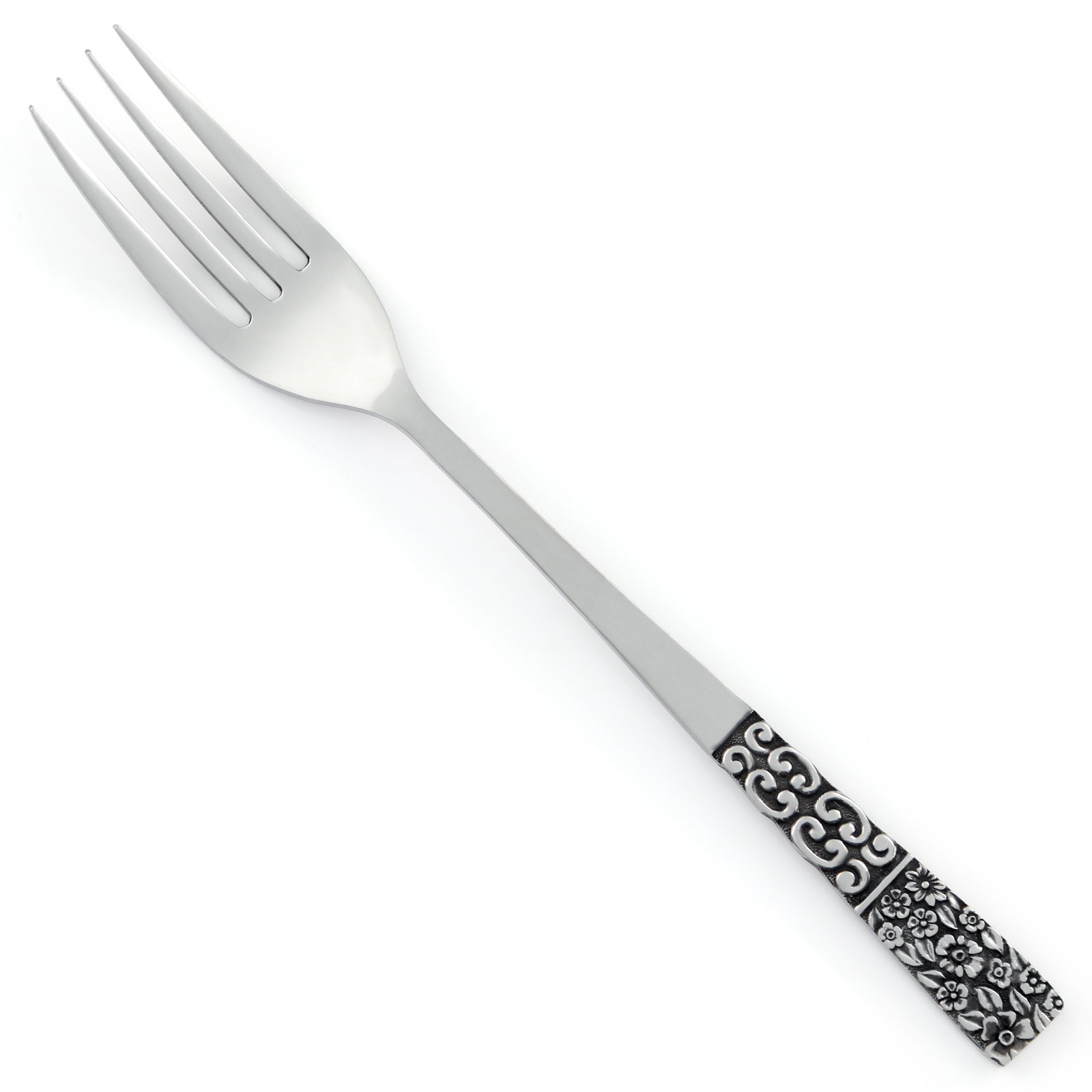 Unknown Mfg UNF199 Stainless Japan Textured FLOWERS Silverware CHOICE Flatware