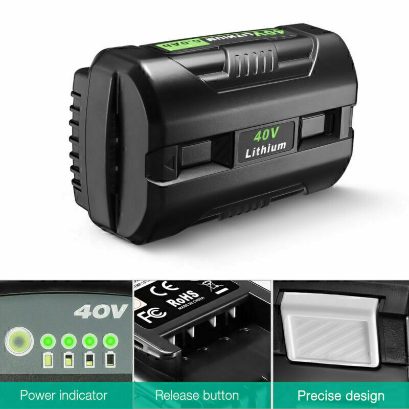 For Ryobi 40Volt 5Ah Battery High Capacity Lithium OP4050 OP4060 OP40401 OP40501