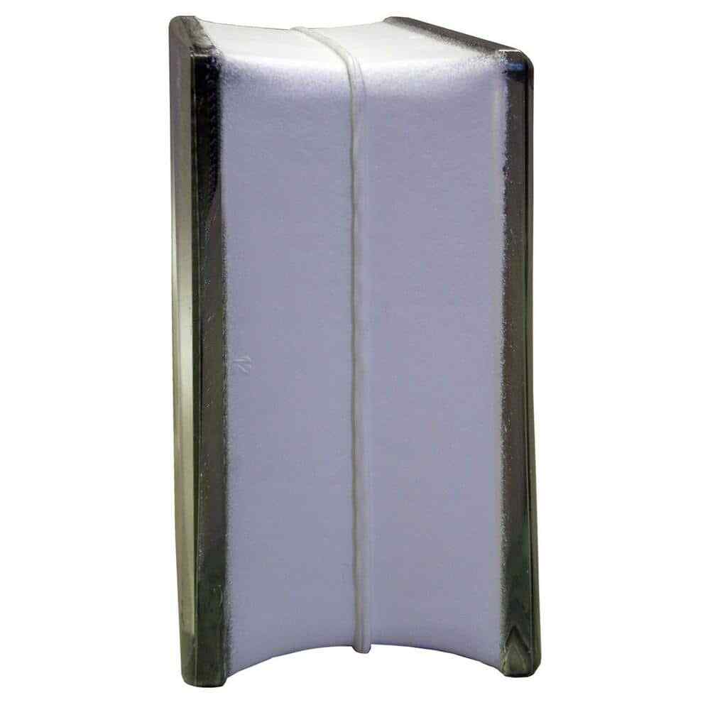 10-Pack 4x8x3 in. Wave Pattern Glass Blocks – Actual 3.75×7.75×3.12 in
