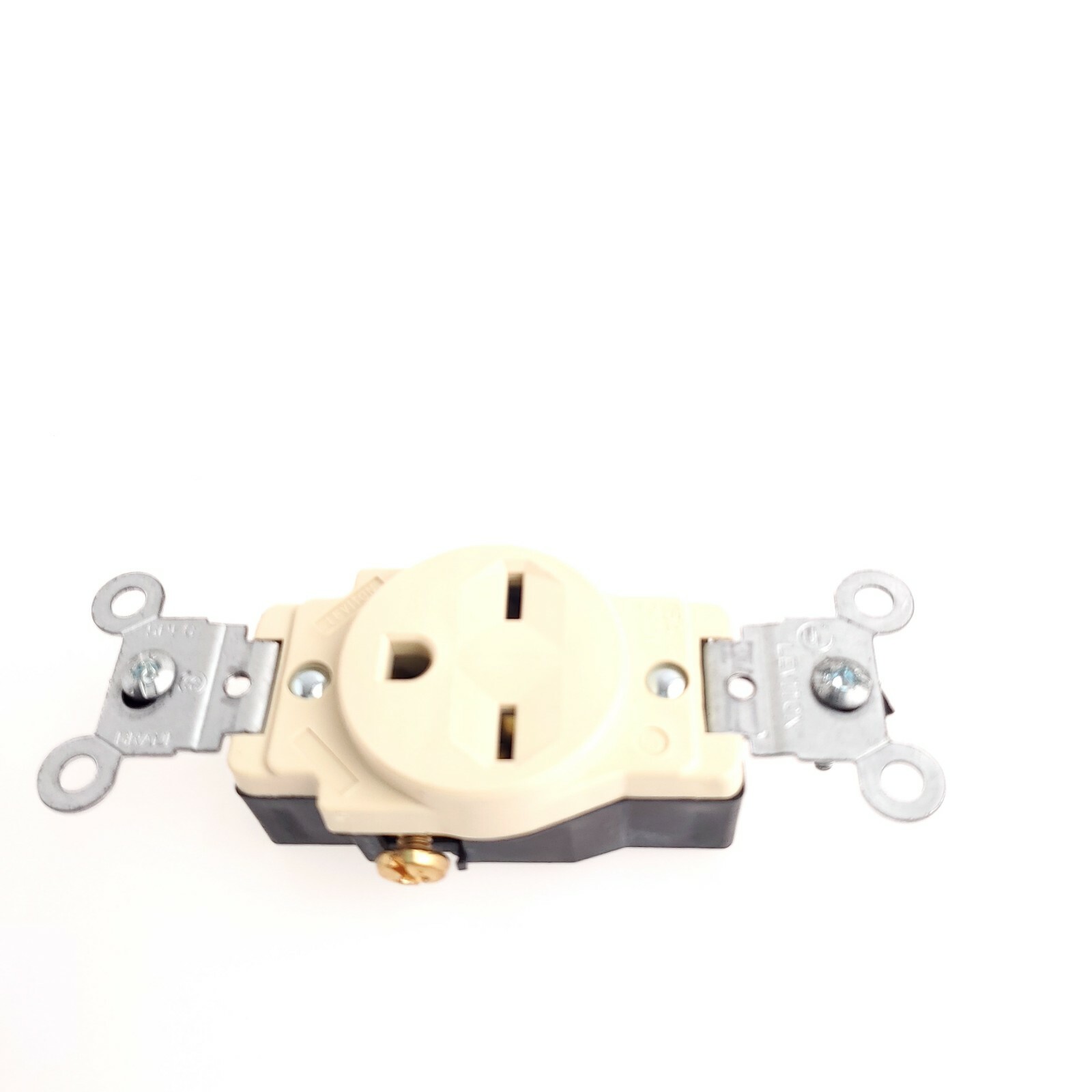 Leviton 5029 15 Amp 250 Volts Single Receptacle Ivory Color Single USA Seller