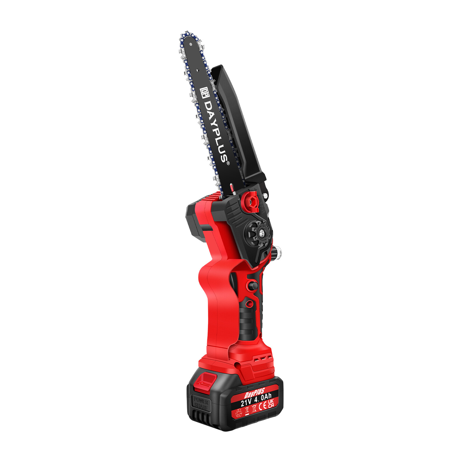 8 inch 21V Mini Chainsaw/Cordless Lightweight One-hand Electric 2x Saw Battery