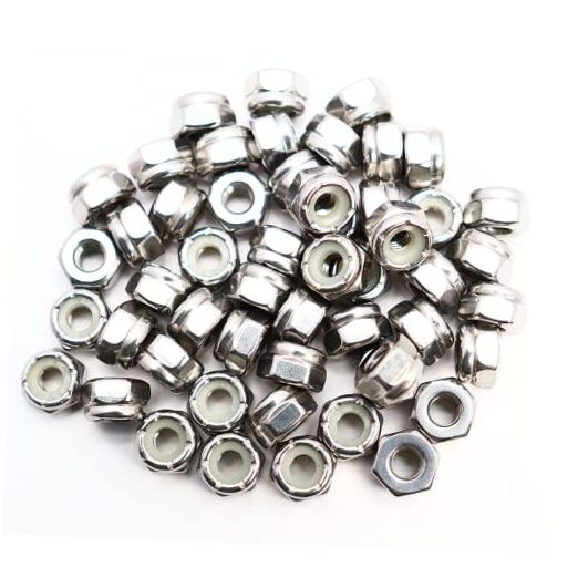 #10-32 Nylon Insert Hex Lock Nuts 50 Pack 304 Stainless Steel #10-32 (50 pcs)