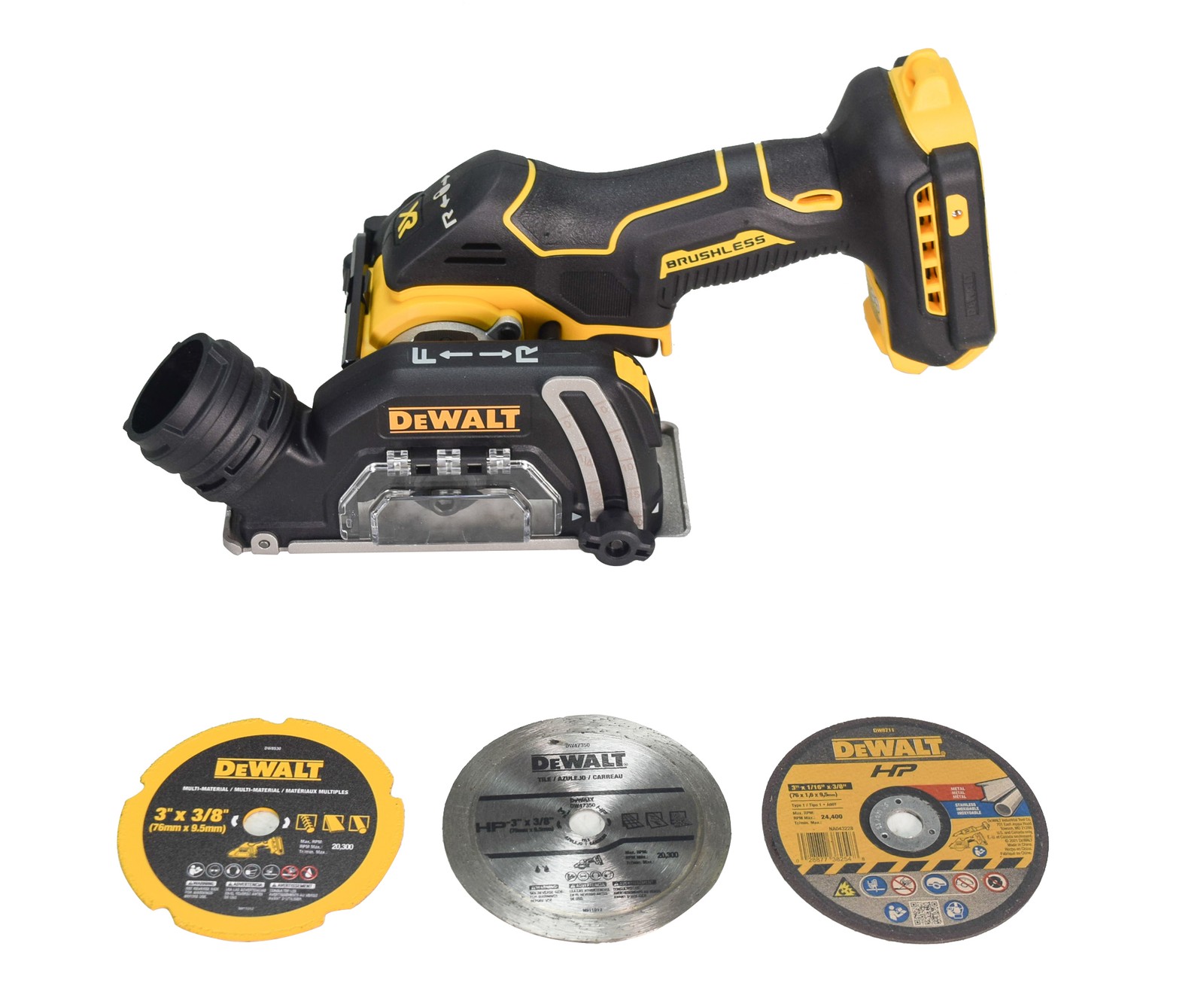 Dewalt DCS438B 20-Volt XR Lithium-Ion Cordless 3 in. Cut-Off Tool (Tool-Only)