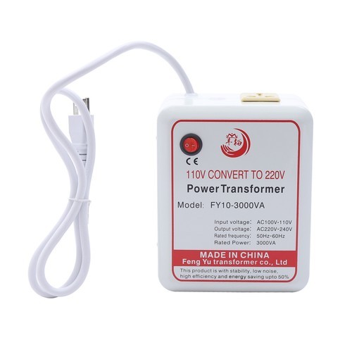 3000W US 110V-220V Power Transformer only Step-up Voltage Converter 160x97x200mm