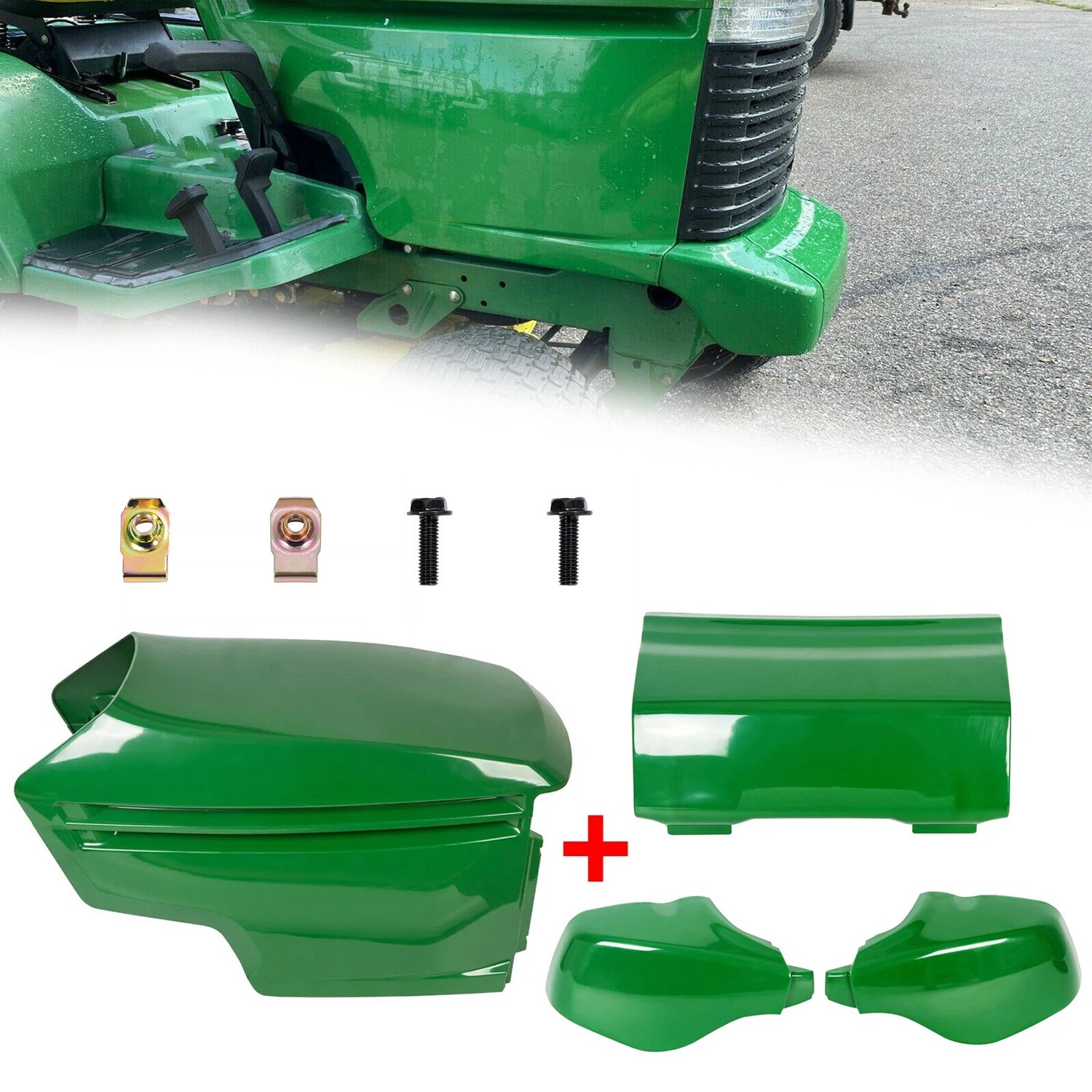 Fits John Deere 325 335 345 GX255/325 New Front Bumper & Lower Upper Hood Kit