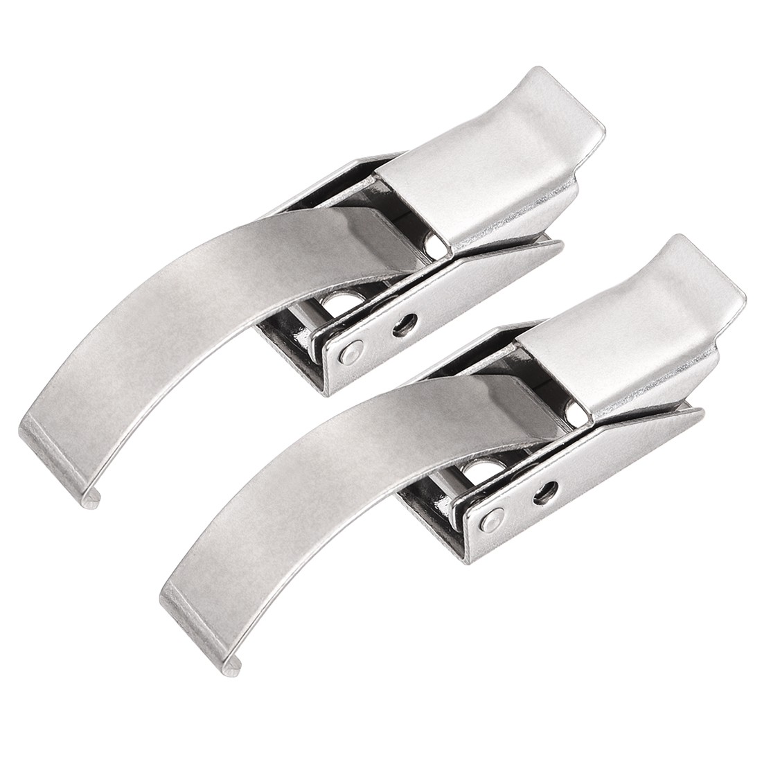2Pcs 1.83-inch 304 Stainless Steel Draw Toggle Latch with Spring steel Hook