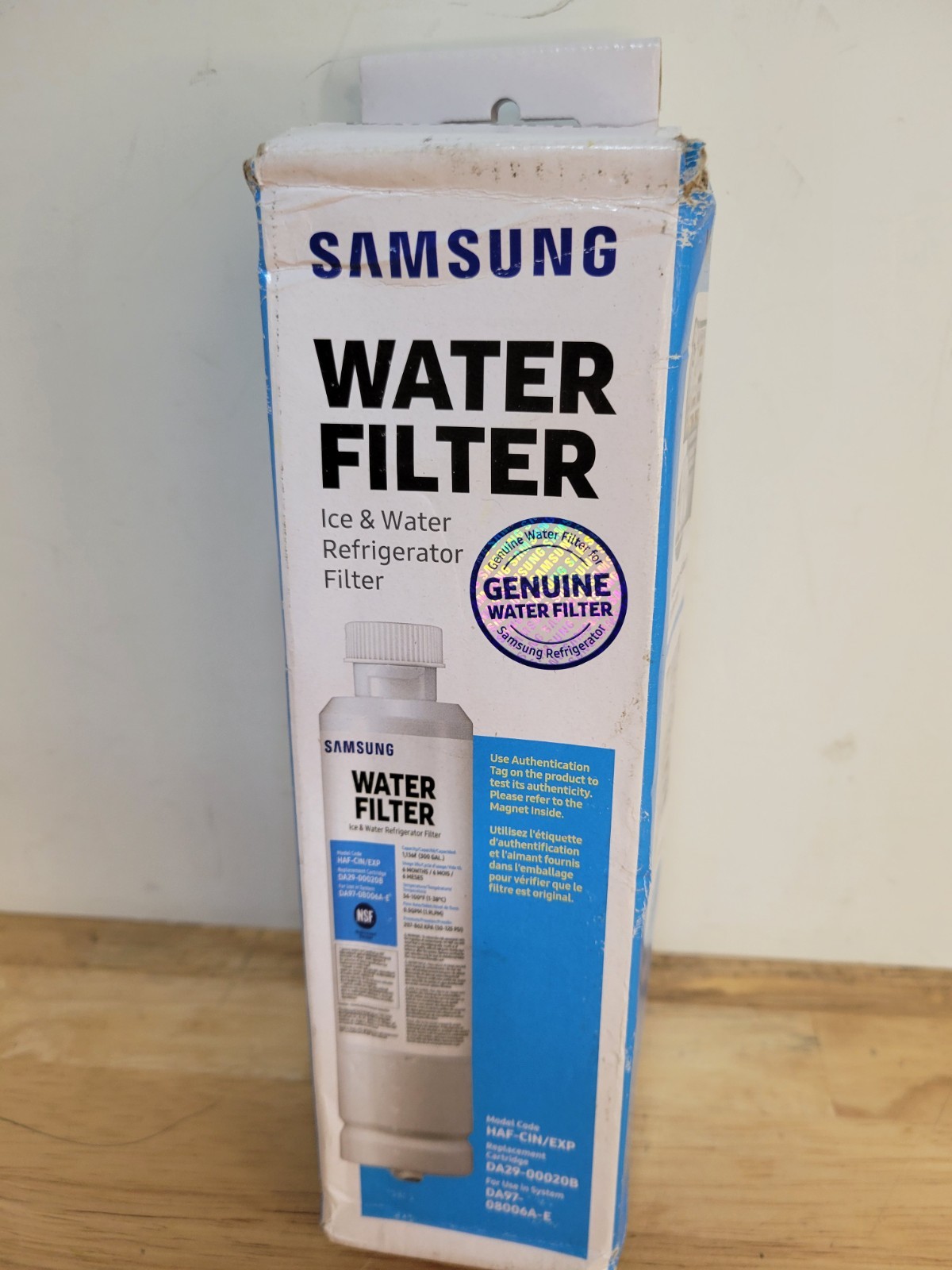 SAMSUNG Genuine Filter for Refrigerator Water and Ice, HAF-CIN/EXP, 1 Pack