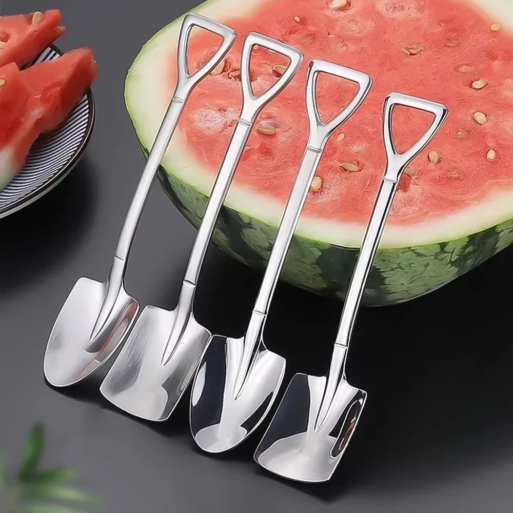 2/20PCS Stainless Steel Mini Dessert Spoons Coffee Tea Ice Cream Spoon Set