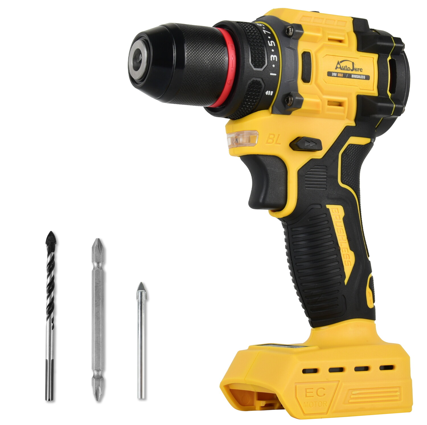 Cordless Brushless 3/8 in. Drill Driver for Dewalt 20V Max Battery TOOL ONLY