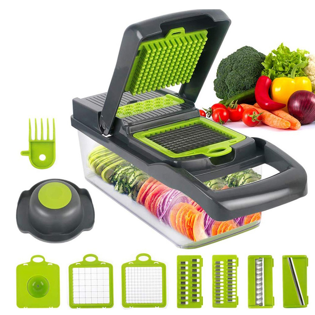 15 in 1 Food Salad Veggie Peelers Slicer Kitchen Vegetable Fruit Chopper Cutter