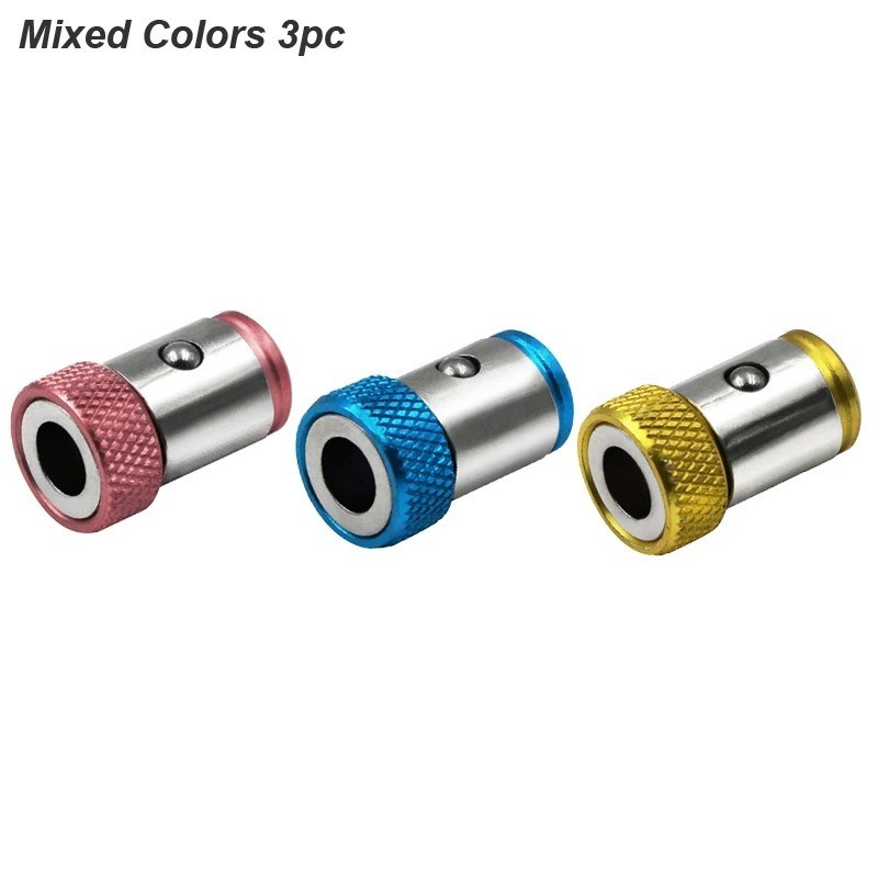 Magnetic Screwdriver Bit Holder Strong Magnet Ring 1/4 Quick Change Adapter Tool