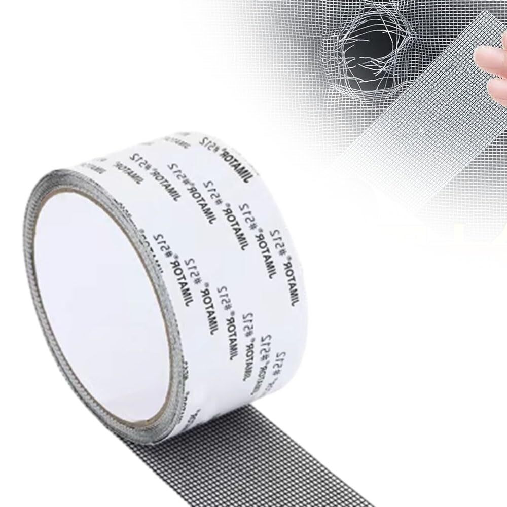 Window Screen Repair Patch Adhesive Fiberglass Mesh Hole Repair Tape 5*200cm US