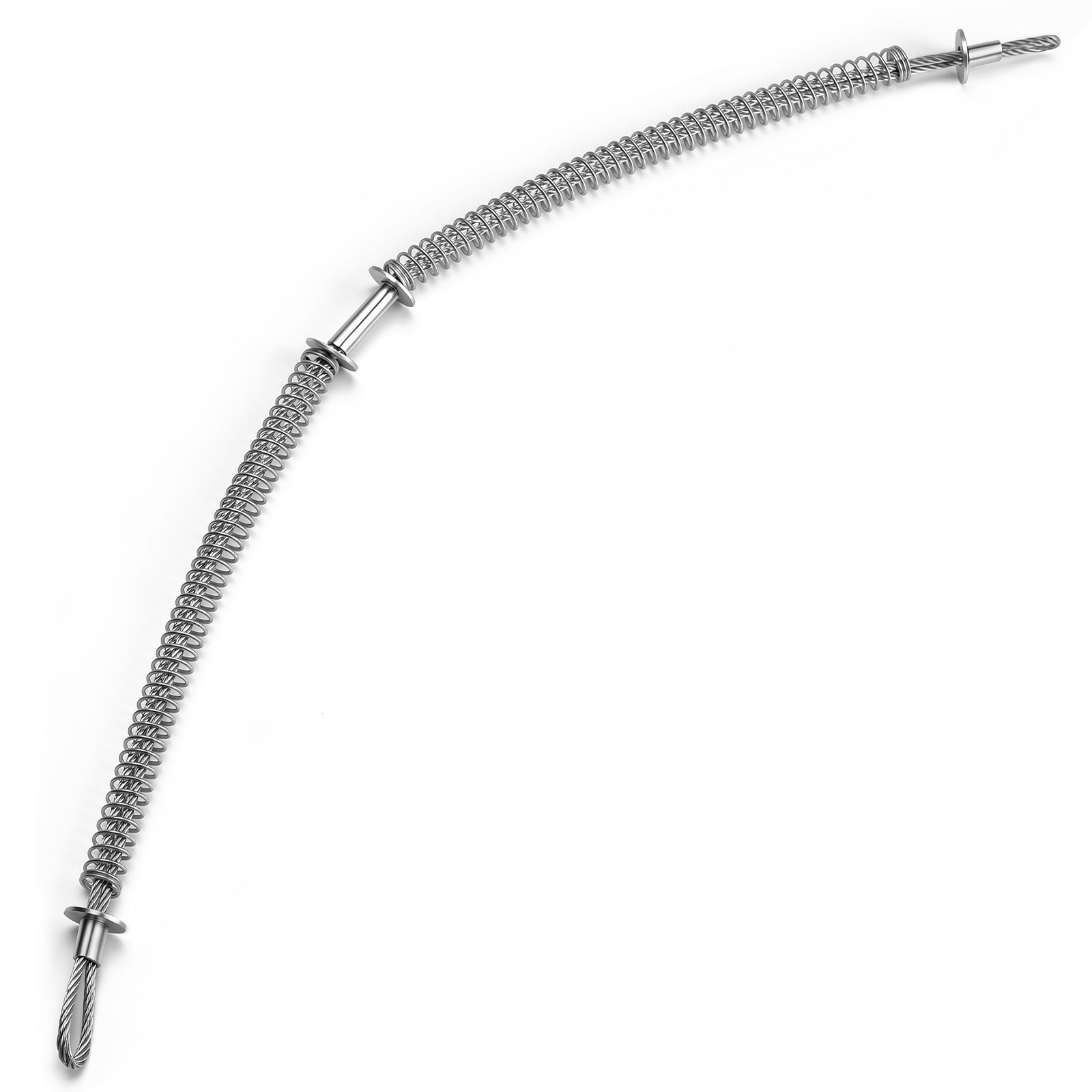 Whip Check Safety Cable – 1/8″ Steel Wire Rope for Air Compressor Hose
