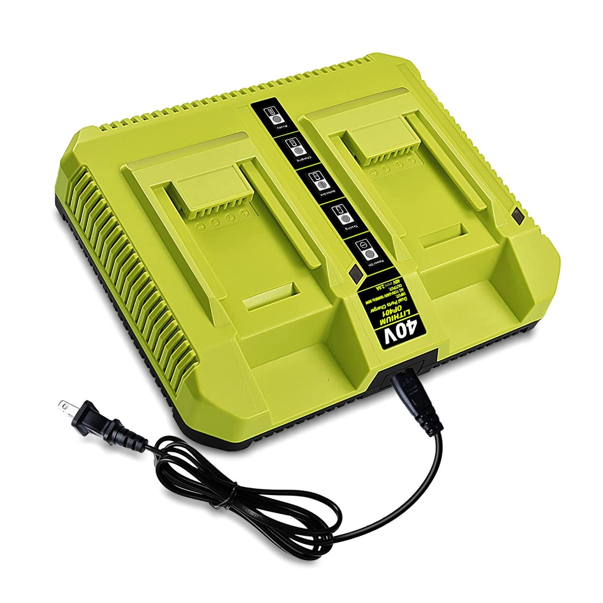 NEW 40V Dual Fast Charger for Ryobi OP4040 OP4026 OP40601 Battery Rapid Charger
